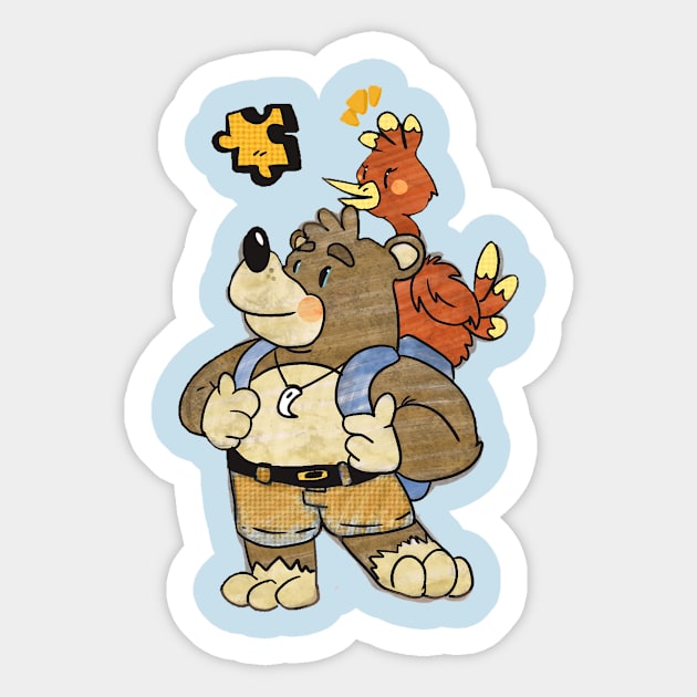 Banjo Kazooie Sticker by LavaAlley